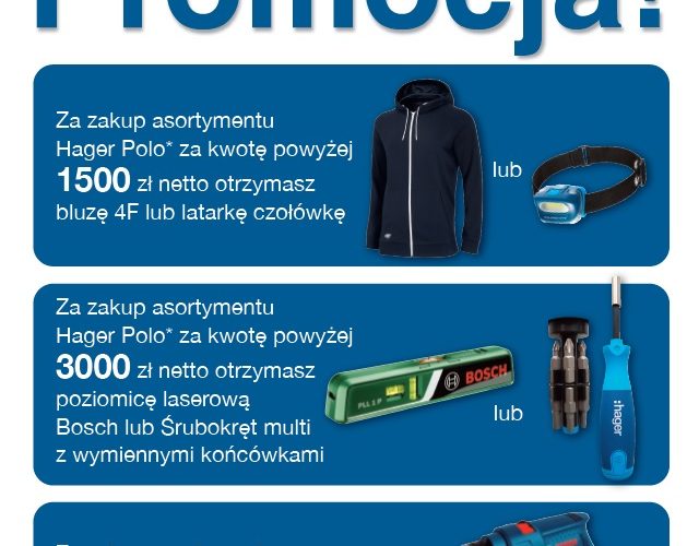 Promocja sprzedażowa Hager Polo