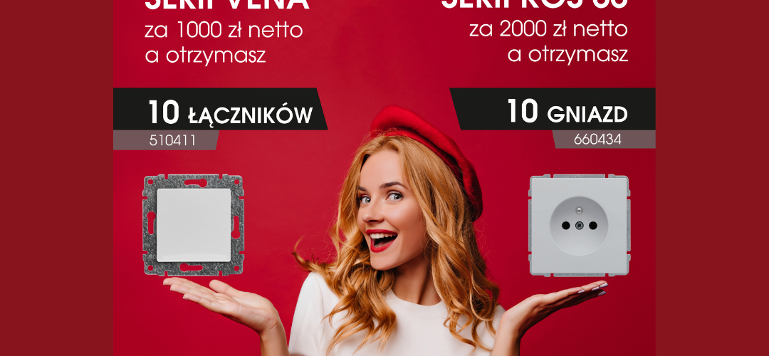 10 łączników 6600411 lub&nbsp;10 gniazd 510434 | Promocja KOS