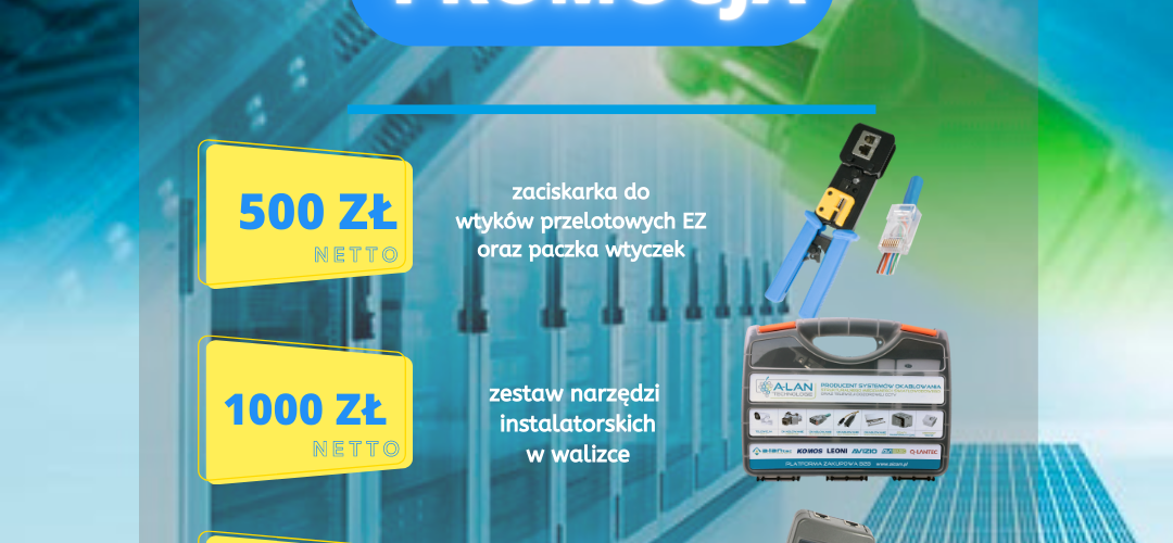 Zaciskarka do&nbsp;wtyków przelotowych EZ i&nbsp;paczka wtyczek, zestaw narzędzi instalatorskich lub&nbsp;tester kabli LCD MT-8108 | Promocja A-LAN